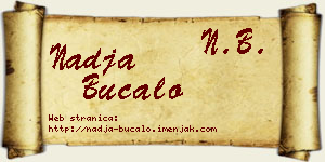 Nadja Bucalo vizit kartica